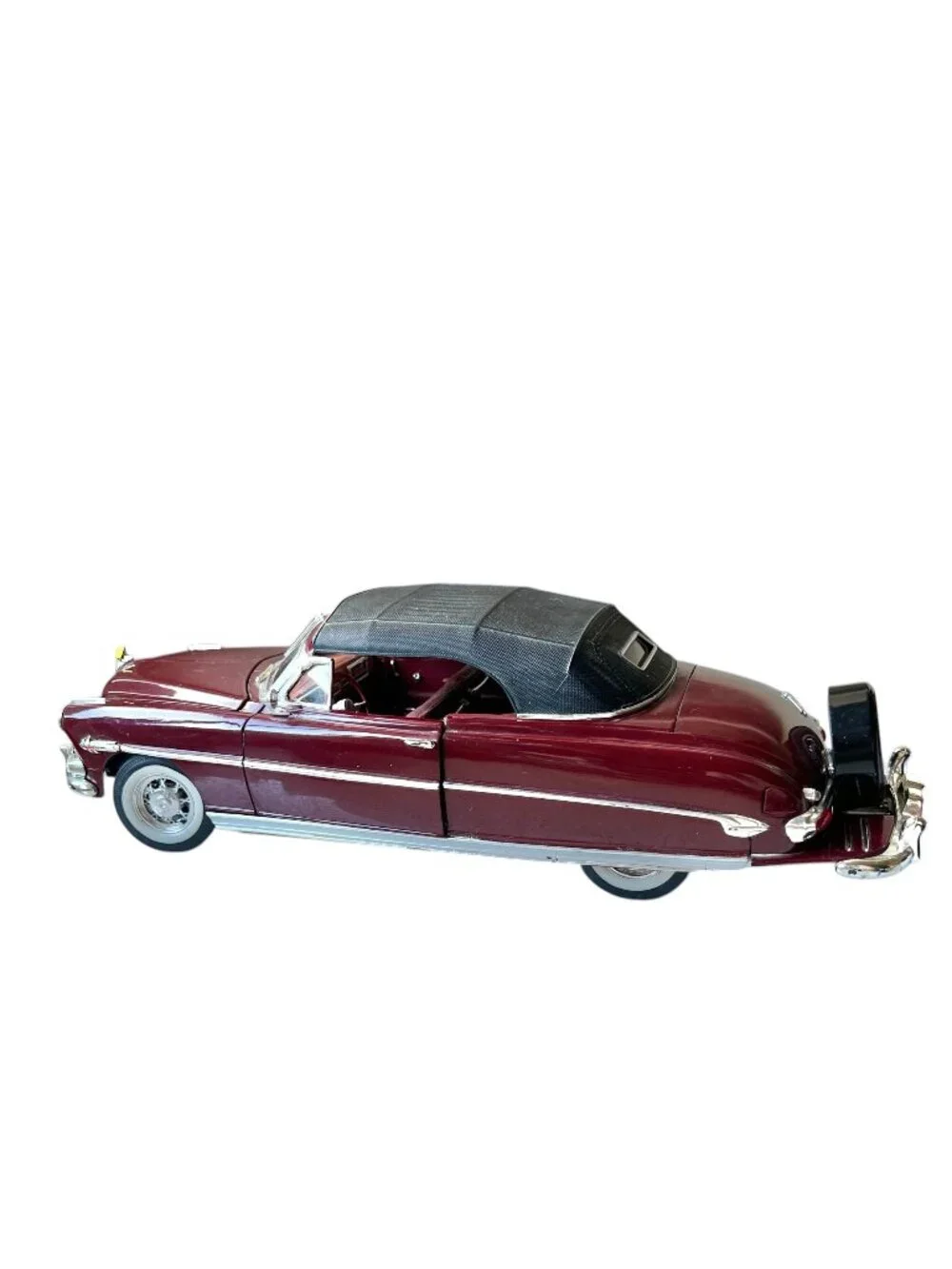 Highway 61 DCP 1952 Hudson Hornet Convertible Die-Cast Model Maroon Black 1:18